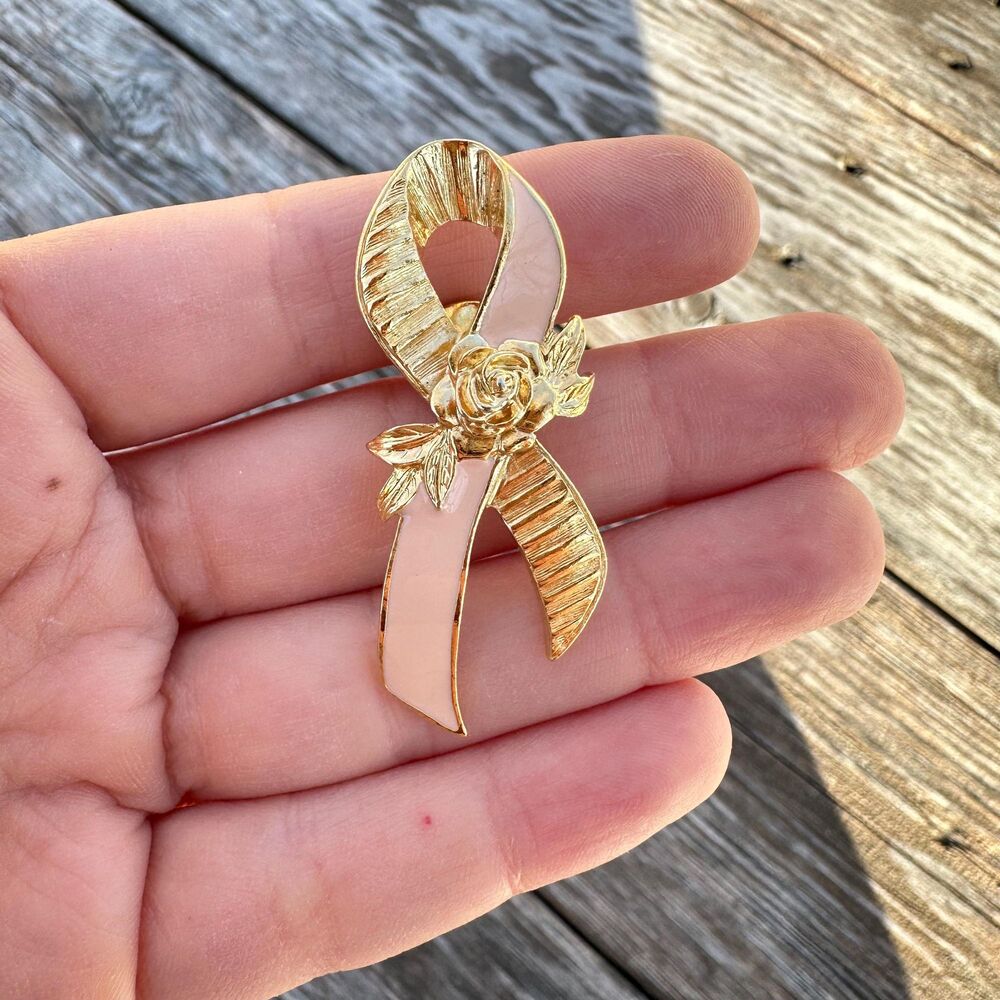 Vintage Jewelry Avon Breast Cancer Awareness Ribbon Pin